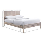 Kivo Solid Wood Queen Bed in Natural