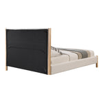 Kona Fabric Upholstered King Bed in Cream