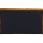 Amara Velvet Upholstered King Bed in Saddle