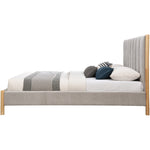 Kona Fabric Upholstered Queen Bed in Grey