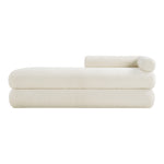 Kennedy Teddy Fabric Upholstered Bench in Cream