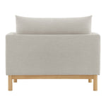 Langham Linen Textured Fabric Upholstered Chair in Beige