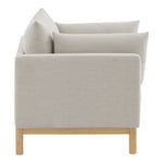 Langham Linen Textured Fabric Upholstered Chair in Beige