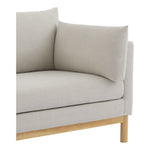 Langham Linen Textured Fabric Upholstered Chair in Beige