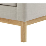 Langham Linen Textured Fabric Upholstered Chair in Beige