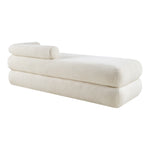 Kennedy Teddy Fabric Upholstered Bench in Cream