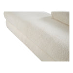 Kennedy Teddy Fabric Upholstered Bench in Cream