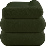 Kennedy Teddy Fabric Upholstered Bench in Green
