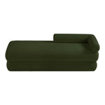 Kennedy Teddy Fabric Upholstered Bench in Green