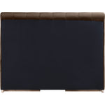 Amara Velvet Upholstered Queen Bed in Brown