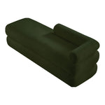 Kennedy Teddy Fabric Upholstered Bench in Green
