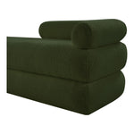 Kennedy Teddy Fabric Upholstered Bench in Green