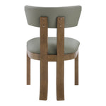 Lavrin Vegan Leather Upholstered Dining Side Chair in Olive