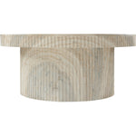 Legatto Travertine Finish Concrete Indoor / Outdoor Coffee Table in Natural