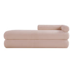 Kennedy Teddy Fabric Upholstered Bench in Pink
