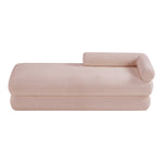 Kennedy Teddy Fabric Upholstered Bench in Pink