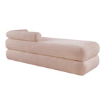 Kennedy Teddy Fabric Upholstered Bench in Pink