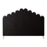 Lily Velvet Upholstered King Bed in Pink