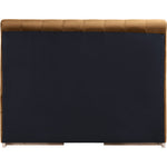 Amara Velvet Upholstered Queen Bed in Saddle