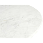 Liona Marble And Mango Wood Coffee Table in White
