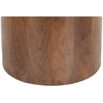 Liona Marble And Mango Wood End Table in Beige