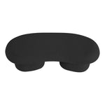 Luka Boucle Fabric Upholstered Bench in Black