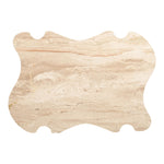 Liona Marble And Acacia Wood Coffee Table in Beige