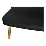 Logan Velvet Upholstered Dining Chair in Black