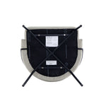 Gracie Vegan Leather Metal Dining Chair in Stone Gray and Black