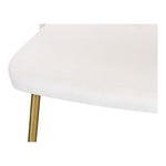 Logan Velvet Upholstered Dining Chair in Cream