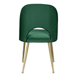 Logan Velvet Upholstered Dining Chair in Green