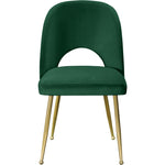 Logan Velvet Upholstered Dining Chair in Green