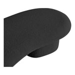 Luka Boucle Fabric Upholstered Bench in Black