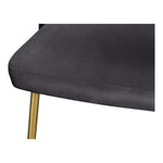 Logan Velvet Upholstered Dining Chair in Grey