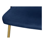 Logan Velvet Upholstered Dining Chair in Navy