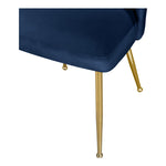 Logan Velvet Upholstered Dining Chair in Navy