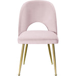 Logan Velvet Upholstered Dining Chair in Pink