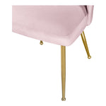 Logan Velvet Upholstered Dining Chair in Pink