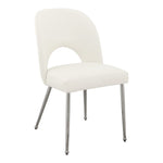 Logan Vegan Leather Upholstered Dining Chair in Cream