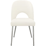 Logan Vegan Leather Upholstered Dining Chair in Cream