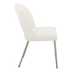 Logan Vegan Leather Upholstered Dining Chair in Cream