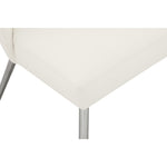 Logan Vegan Leather Upholstered Dining Chair in Cream