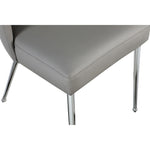 Logan Vegan Leather Upholstered Dining Chair in Grey