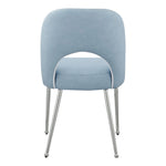 Logan Vegan Leather Upholstered Dining Chair in Light Blue