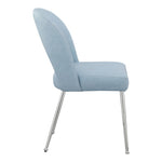 Logan Vegan Leather Upholstered Dining Chair in Light Blue