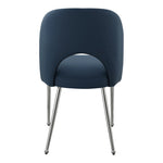 Logan Vegan Leather Upholstered Dining Chair in Navy