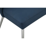 Logan Vegan Leather Upholstered Dining Chair in Navy