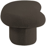 Luka Boucle Fabric Upholstered Bench in Brown