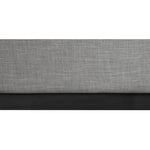 Logan Linen Textured Fabric Upholstered King Bed in Grey