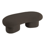 Luka Boucle Fabric Upholstered Bench in Brown